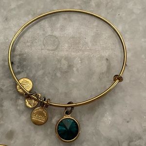 Alex and Ani Emerald Crystal Charm Bracelet